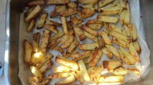 Baked "french fries".