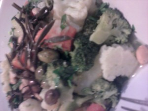 Βραστά Λαχανικά με Φύκι Νόρι.