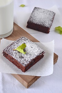 Vegan Double Chocolate Brownies( Eggless and fat free) 