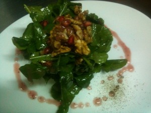Rocket & pomegranate salad