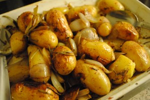 Baby Potatoes with Orange and Rosemary